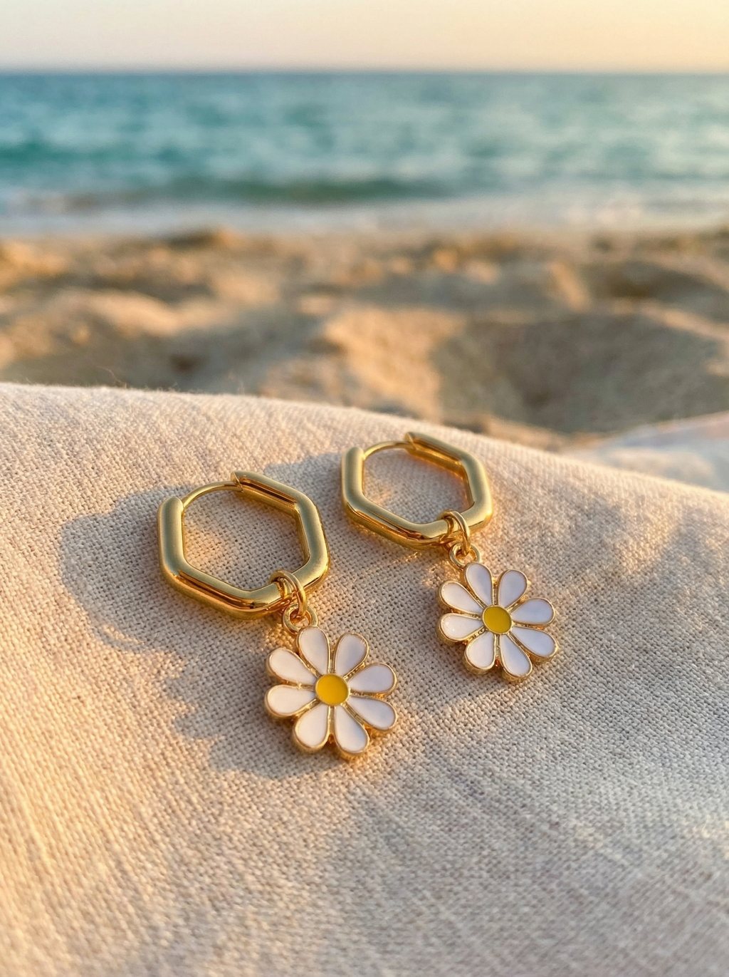 Boucle D'oreille Golden Daisy